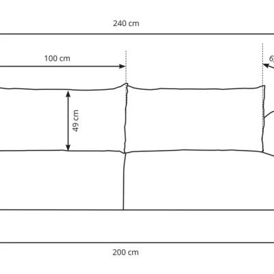 Schlafsofa mit Stauraum BANFF - Graphit