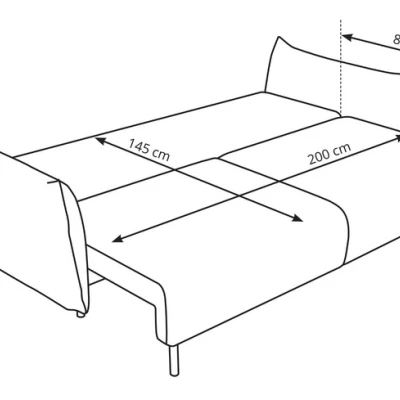 Schlafsofa mit Stauraum BANFF – Hellbeige