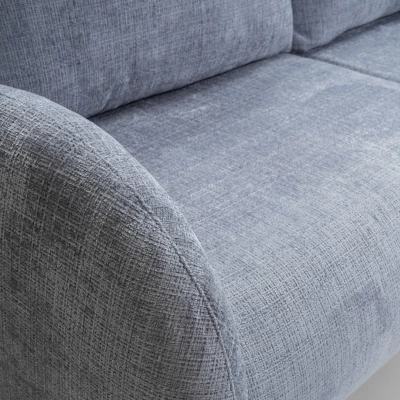 BARRIE Zweisitzer-Schlafsofa – himmelblau