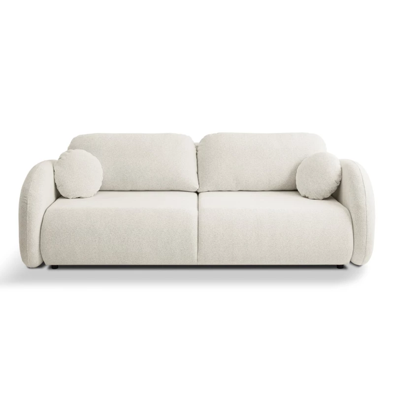 BARRIE Zweisitzer-Schlafsofa – Creme