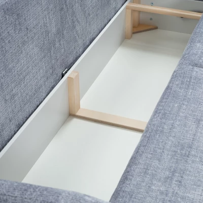BARRIE Zweisitzer-Schlafsofa – himmelblau