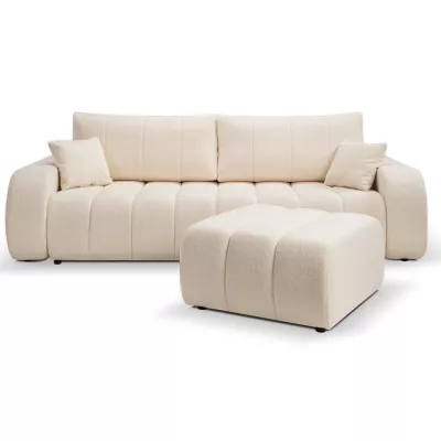 Zweisitzer-Sofa mit Stauraum KELOWNA - Creme