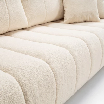 Zweisitzer-Sofa mit Stauraum KELOWNA - Creme