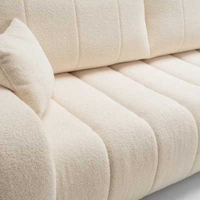 Zweisitzer-Sofa mit Stauraum KELOWNA - Creme