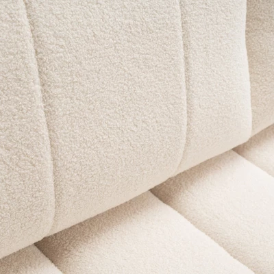 Zweisitzer-Sofa mit Stauraum KELOWNA - Creme