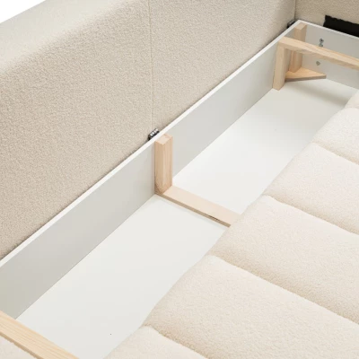 Zweisitzer-Sofa mit Stauraum KELOWNA - Creme