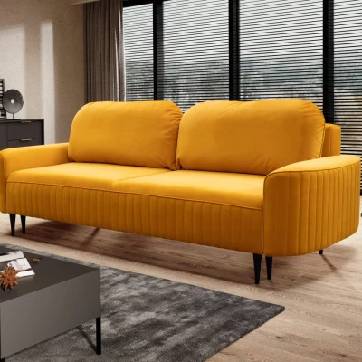 MONCTON Zweisitzer-Schlafsofa - Senfgelb