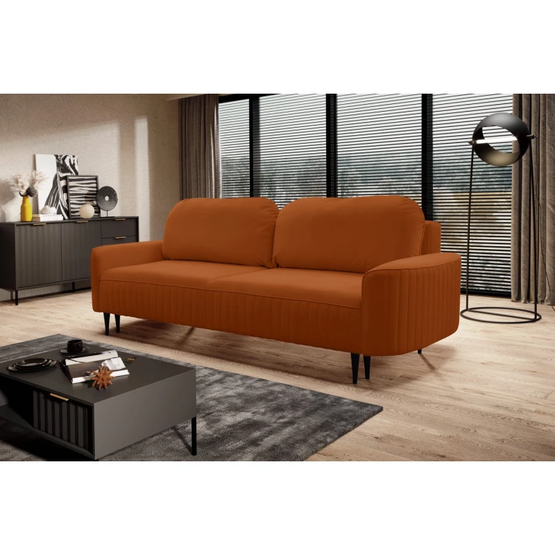 MONCTON Zweisitzer-Schlafsofa - Rost