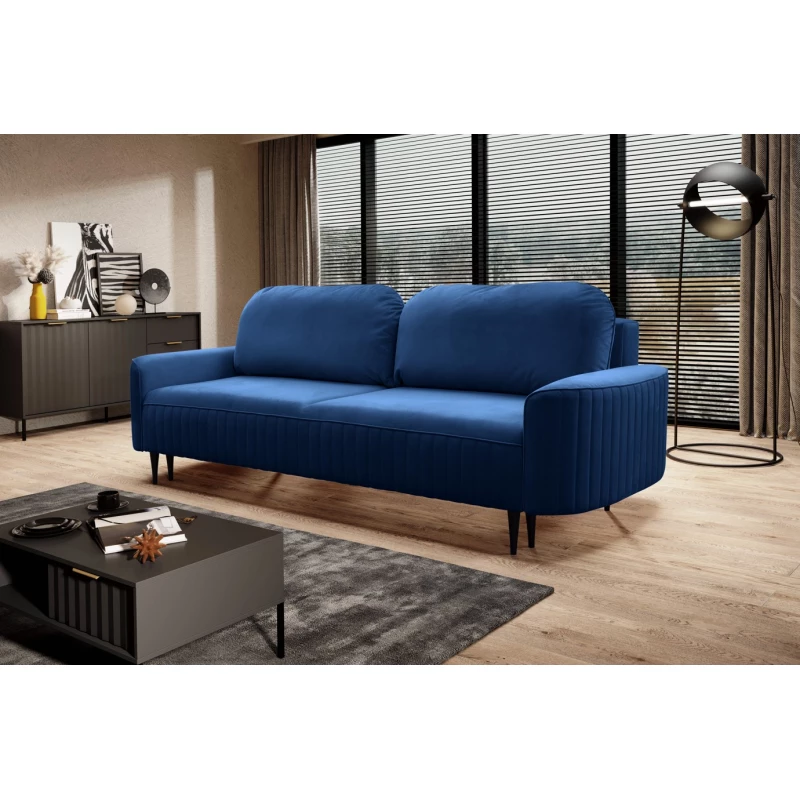 MONCTON 2-Sitzer-Schlafsofa - marineblau