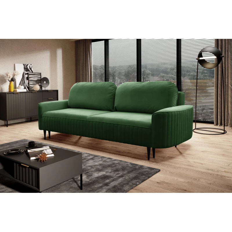 MONCTON Zweisitzer-Schlafsofa - Dunkelgrün