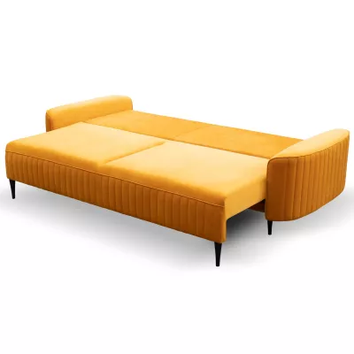 MONCTON Zweisitzer-Schlafsofa - Senfgelb