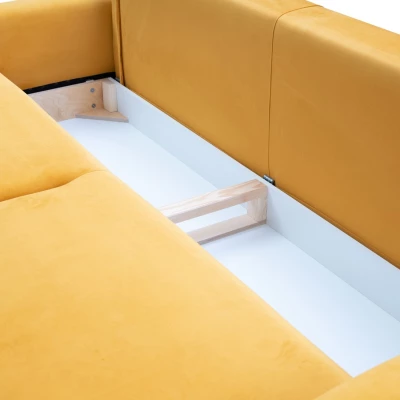 MONCTON Zweisitzer-Schlafsofa - Senfgelb