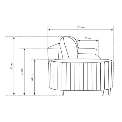 MONCTON Zweisitzer-Schlafsofa - blau