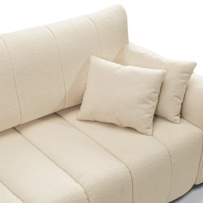 Klappbares Zweisitzer-Sofa mit Stauraum MOOSE - beige