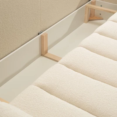 Klappbares Zweisitzer-Sofa mit Stauraum MOOSE - beige