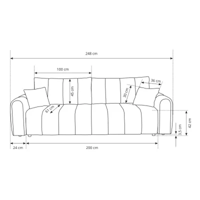 Klappbares Zweisitzer-Sofa mit Stauraum MOOSE - beige