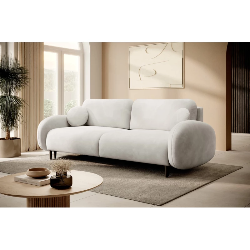 MORDEN Zweisitzer-Sofa mit Stauraum – Creme