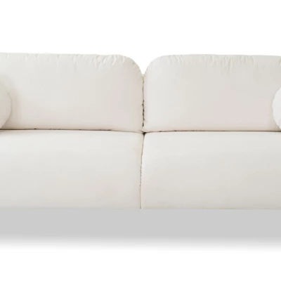 MORDEN Zweisitzer-Sofa mit Stauraum – Creme