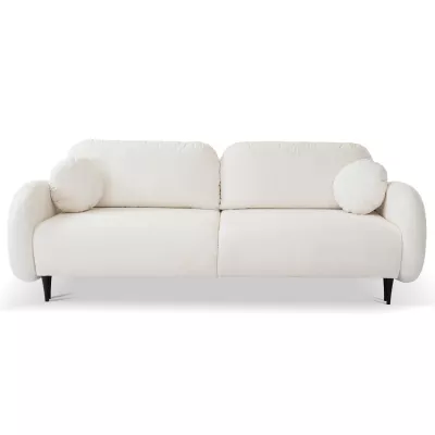 MORDEN Zweisitzer-Sofa mit Stauraum – Creme