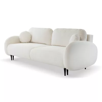MORDEN Zweisitzer-Sofa mit Stauraum – Creme