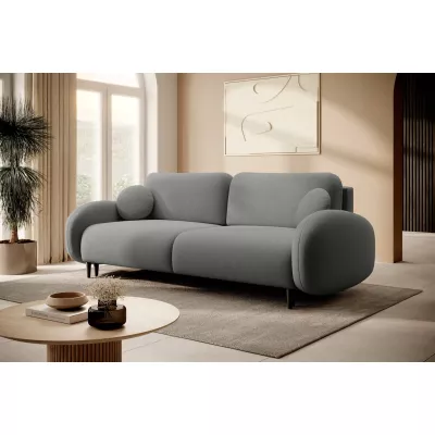 MORDEN Zweisitzer-Sofa mit Stauraum – Stahlgrau