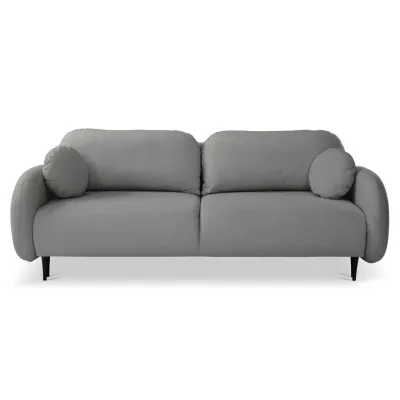 MORDEN Zweisitzer-Sofa mit Stauraum – Stahlgrau