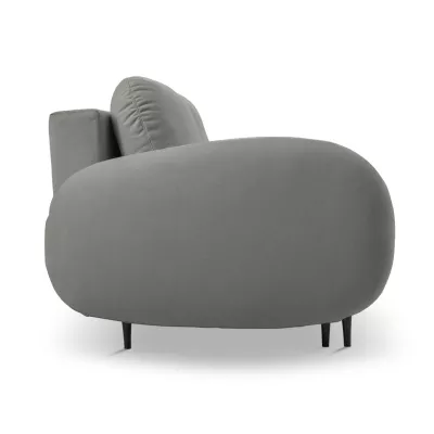MORDEN Zweisitzer-Sofa mit Stauraum – Stahlgrau
