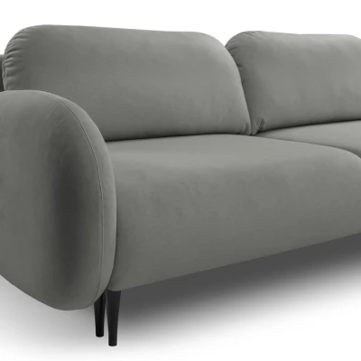 MORDEN Zweisitzer-Sofa mit Stauraum – Stahlgrau