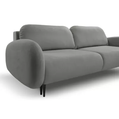 MORDEN Zweisitzer-Sofa mit Stauraum – Stahlgrau