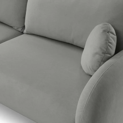 MORDEN Zweisitzer-Sofa mit Stauraum – Stahlgrau