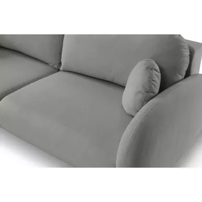 MORDEN Zweisitzer-Sofa mit Stauraum – Stahlgrau
