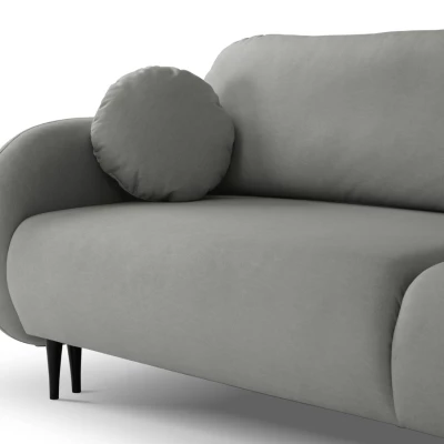 MORDEN Zweisitzer-Sofa mit Stauraum – Stahlgrau