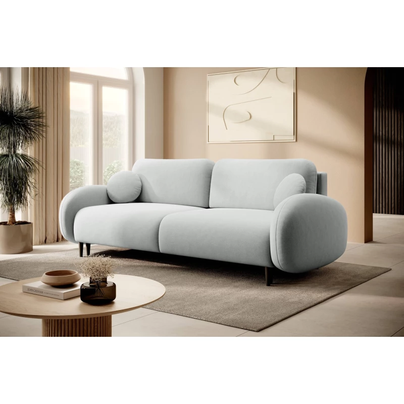 MORDEN Zweisitzer-Sofa mit Stauraum – grau