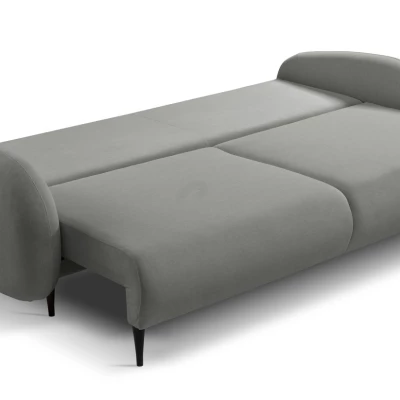 MORDEN Zweisitzer-Sofa mit Stauraum – Stahlgrau
