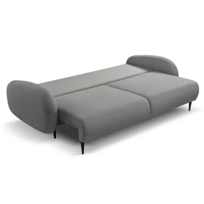 MORDEN Zweisitzer-Sofa mit Stauraum – Stahlgrau