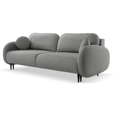 MORDEN Zweisitzer-Sofa mit Stauraum – Stahlgrau
