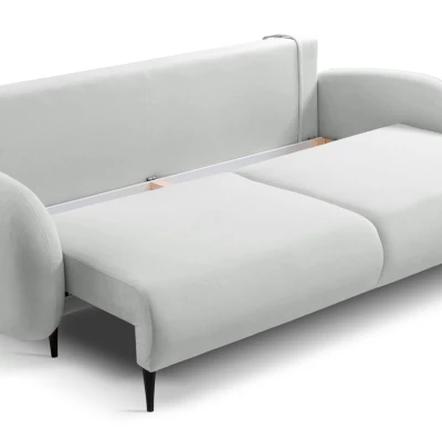 MORDEN Zweisitzer-Sofa mit Stauraum – grau