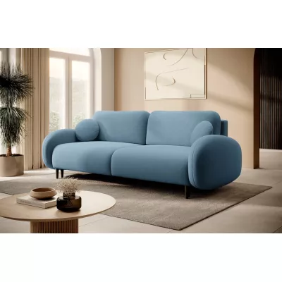 MORDEN Zweisitzer-Sofa mit Stauraum - blau