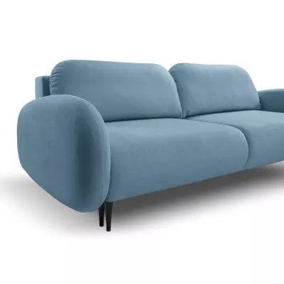 MORDEN Zweisitzer-Sofa mit Stauraum - blau