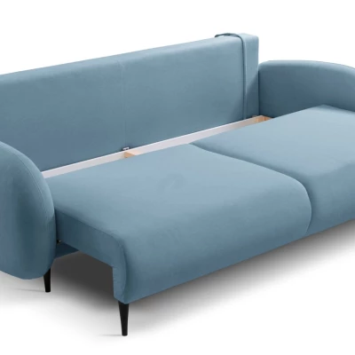 MORDEN Zweisitzer-Sofa mit Stauraum - blau