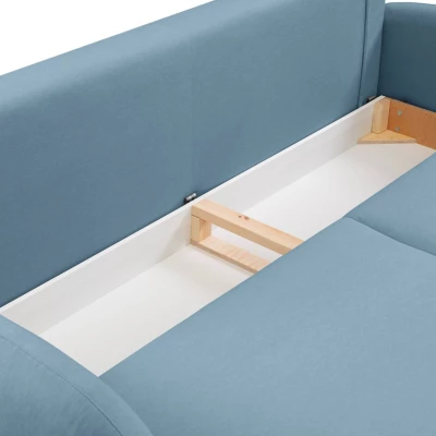 MORDEN Zweisitzer-Sofa mit Stauraum - blau