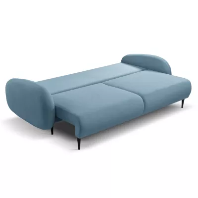MORDEN Zweisitzer-Sofa mit Stauraum - blau