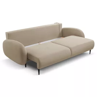 MORDEN Zweisitzer-Sofa mit Stauraum – Dunkelbeige