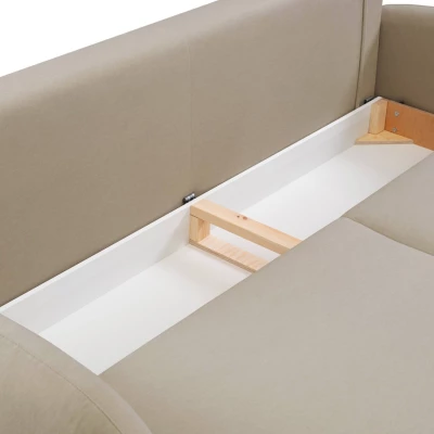 MORDEN Zweisitzer-Sofa mit Stauraum – Dunkelbeige
