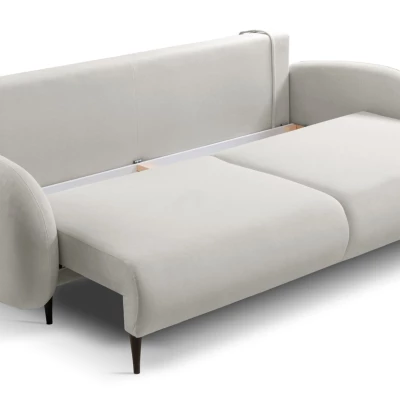 MORDEN Zweisitzer-Schlafsofa mit Stauraum - hellbeige 2