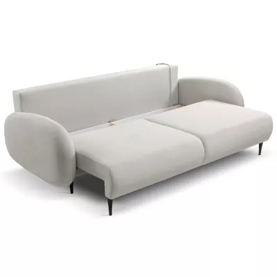 MORDEN Zweisitzer-Schlafsofa mit Stauraum - hellbeige 2