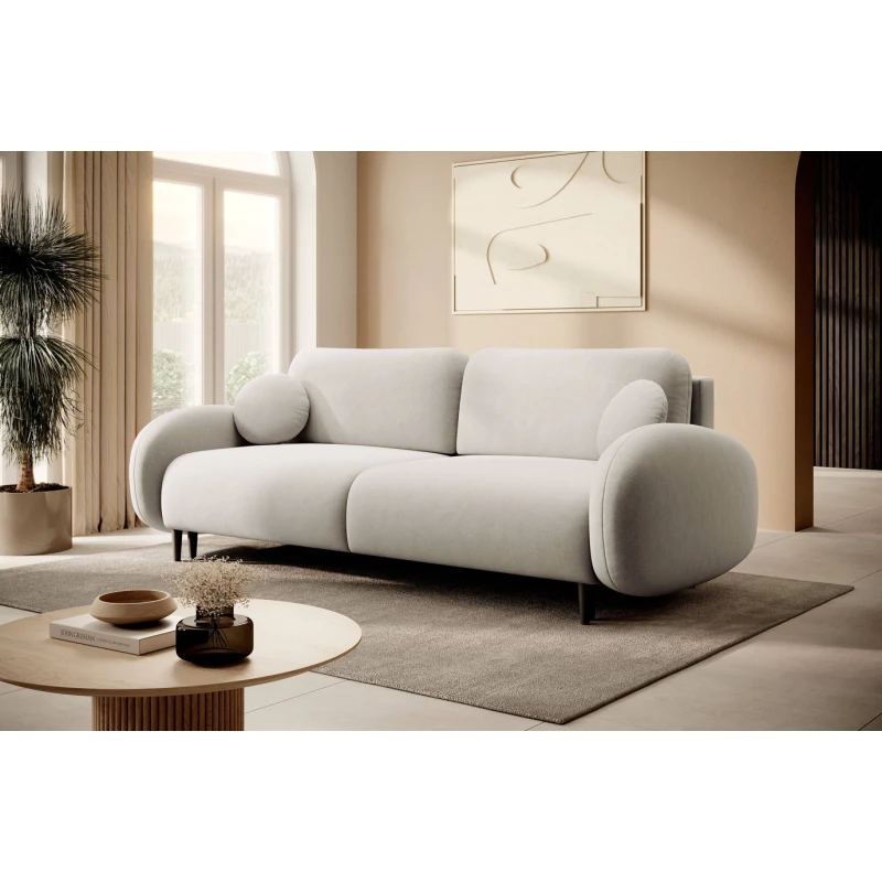 MORDEN Zweisitzer-Schlafsofa mit Stauraum - hellbeige 1