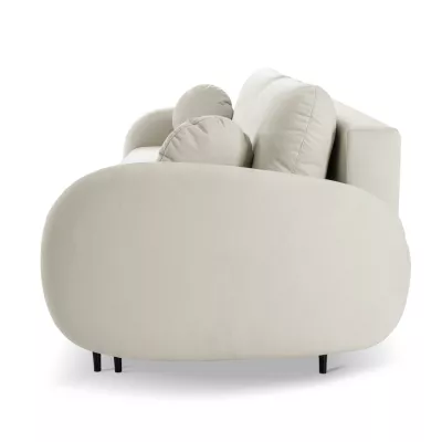 MORDEN Zweisitzer-Schlafsofa mit Stauraum - hellbeige 1