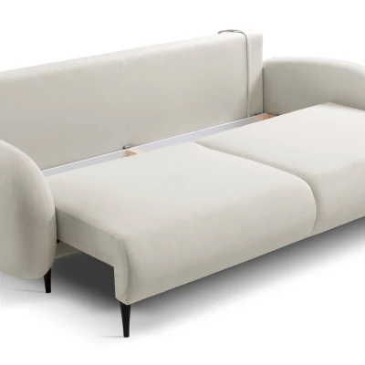 MORDEN Zweisitzer-Schlafsofa mit Stauraum - hellbeige 1