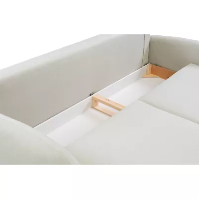 MORDEN Zweisitzer-Schlafsofa mit Stauraum - hellbeige 1